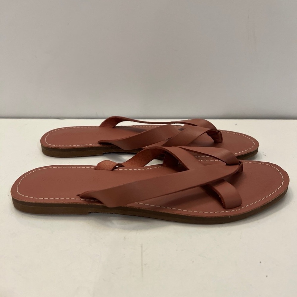 Madewell The Boardwalk Leather Flat Sandals